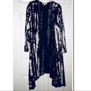 Indigo Thread Black & White Casual Jacket